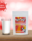 Deja Moo Sugar Free Powder Natural Milk Mix 12 oz Strawberry