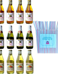 Martinellis Sparkling Variety Juice Pack with Sophley Jumbo Straws  12Pack  4 ct Sparkling Blush 10 fl oz 4 ct Sparkling Cider 84 fl oz 4 ct Sparkling Apple Juice 10 fl oz and Sophley individually wrapped straws jumbo 24ct