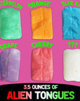 Premium Freeze Dried Candy Variety Pack with 4 Kinds of Candy  Alien Tongues Cosmo Cubes Sour Cosmic Crunchies Jolly Balls and Stickers  Freeze Dried Candy Sampler Shipped in Box for Protection