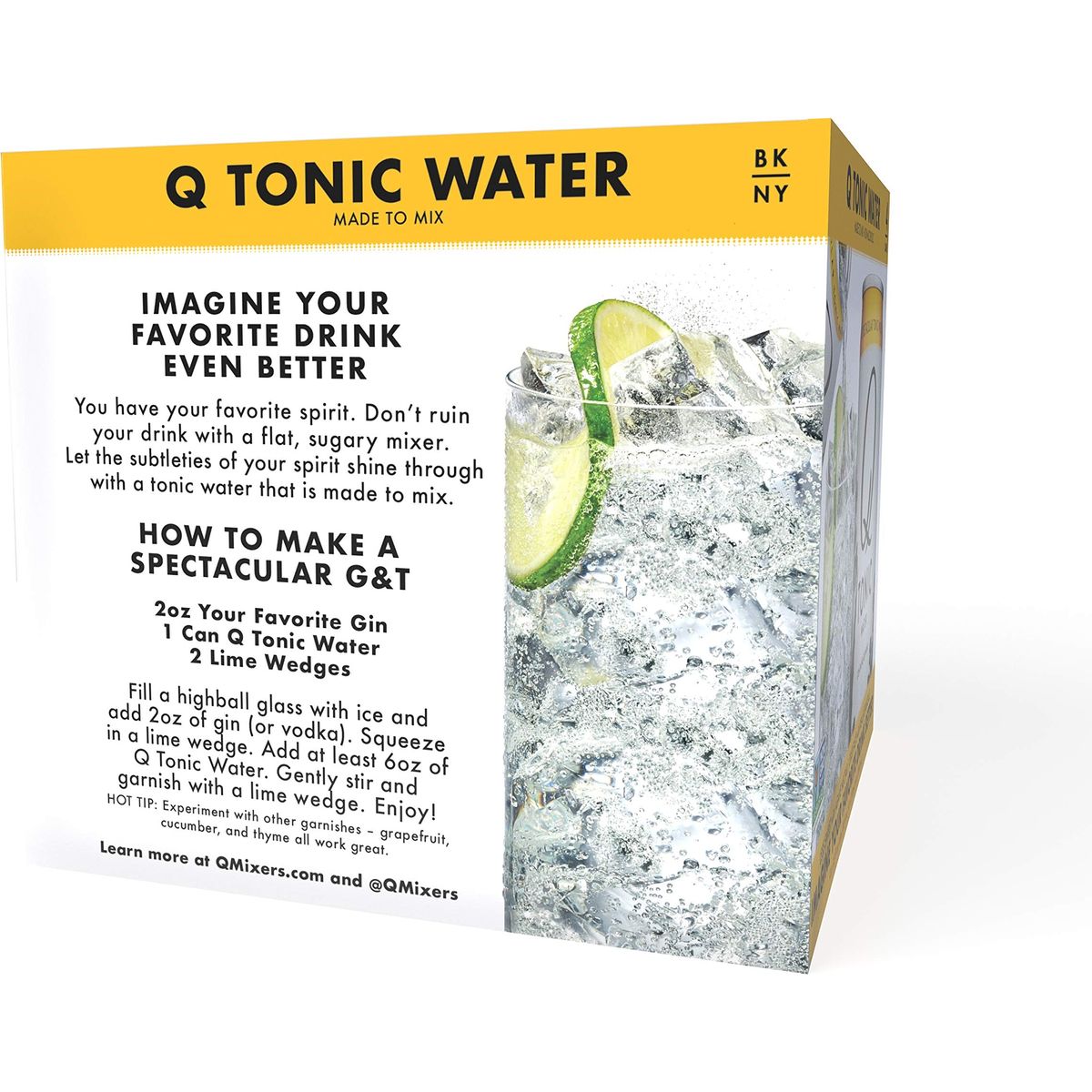 Q Mixers Tonic Water Premium Cocktail Mixer 75 oz 12 Cans