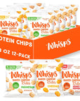 Whisps Cheese Crisps Variety Pack | Protein Chips | Healthy Snacks | Protein Snacks, Gluten Free, High Protein, Low Carb Keto Food | Parmesan, Cheddar Cheese, Asiago Pepper Jack (0.63Oz, 12 Pack)