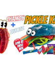 Chamoy Pickle Kit For 2  Blue Raspberry Pickle KitComes In A Gift Box by Food Crush Comes With Blue Takis chips Fruit Rollups and other Mexican candy snacks The Gift Box From Tiktok