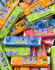 Bulk Sour Pez Candies Refill Bags Pineapple Green Apple Blue Raspberry and Watermelon Hard Candy Sours Pack of 2