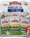 Boulder Canyon Avocado Oil Sea Salt Potato Chips 6 Count, 1.25 OZ