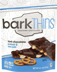 Barkthins Snacking Dark Chocolate Pretzel With Sea Salt - 133 gm