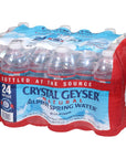 Crystal Geyser Natural Alpine Spring Water Drinking Water Bottled at the Source 169oz Bottles 24Pack