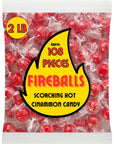 Fireball Candy Bulk  2 LB Red Hot Jawbreaker Candy  Cinnamon Hard Candy Individually Wrapped  Old Fashioned Candy  Red Hot Cinnamon Candy  Fireballs Candy Bulk  Atomic Fireball Candy Alternative