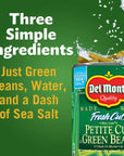 Del Monte Petite Cut Green Beans 145 Oz Pack Of 12