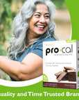 RKane Nutritionals ProCal Chocolate Protein Drink Mix  High Protein Low Calorie Shake and Pudding Mix Meal Replacement OntheGo Packets  Breakfast Boost  15g Protein  7 Packets