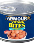 Armour Star Vienna Sausage Bites Original Flavor Canned Sausage 10 OZ Pack of 12