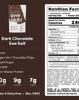 Oats Overnight  Dark Chocolate Sea Salt  Vegan 10g Protein High Fiber Breakfast Shake  Gluten Free Non GMO Oatmeal 22 oz per meal 8 Pack