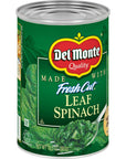 Del Monte Canned Fresh Cut Leaf Spinach 135 Ounce Pack of 12