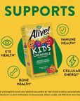 Nature's Way Alive! Children's Daily Chewable Multivitamin, Supports Growth & Development*, Orange & Berry Flavored, 120 Chewable Tablets