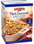 Pepperidge Farm Herb Seasoned Classic Stuffing 16 Oz Pack of 3