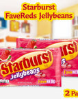 Starburst Jelly Beans  2Pack Fave Reds Jelly Beans  Sweet Fruit Jelly Candy for Holiday  Delicious Jelly Beans Pack