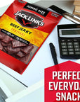 Jack Link's Beef Jerky, Teriyaki, 5.85 oz. Sharing Size Bag - Flavorful Meat Snack, 10g of Protein and 80 Calories, Made with Premium Beef - 95 Percent Fat Free, No Added MSG** or Nitrates/Nitrites