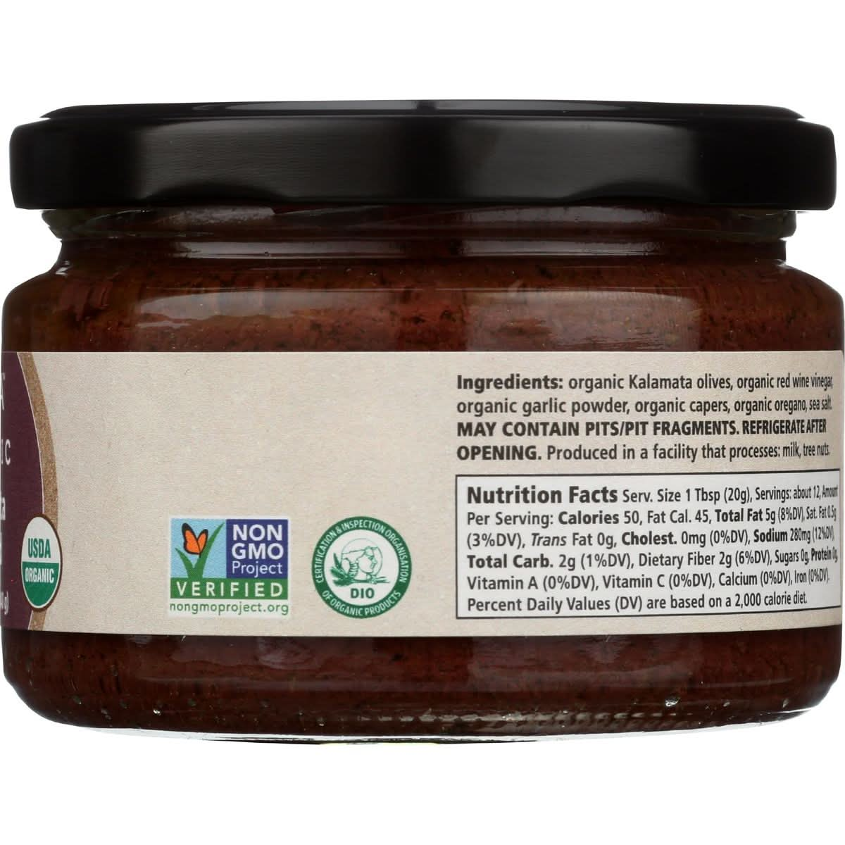 Divina Organic Kalamata Olive Spread 85 Ounce