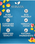 Syruvia 4 Pack SugarFree Mango Coffee Syrup  254 fl oz  Kosher GlutenFree and Bursting with Delicious Flavor Elevate Your Drinks and Desserts