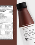 Soylent Creamy Chocolate Meal Replacement Shake ReadytoDrink Plant Based Protein Drink Contains 20g Complete Vegan Protein and 1g Sugar 14oz 12 Pack