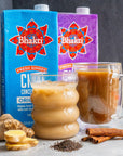 Bhakti Chai Ginger  Black Tea Concentrate  Organic Vegan Fair Trade Kosher GlutenFree SugarFree  Original Unsweetened 32 oz Pack of 3