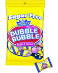 Tootsie Roll Dubble Bubble Sugar Free Bags Pack of 12 35oz Bags