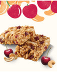 Cascadian Farm Organic Cherry Cashew Chewy Granola Bars, No Added Sugar, 6 oz, 5 Count