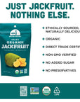 Mavuno Harvest Jackfruit Dried Fruit Snacks | Unsweetened Organic Dried Jackfruit Chips | Gluten Free Healthy Snacks for Kids and Adults | Vegan, Non GMO, Direct Trade | 2 Ounce, Pack of 6