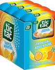 Tic Tac Tropical Adventure Fruit Flavored Mints 8 Count OnTheGo Refreshment 34 Oz Each