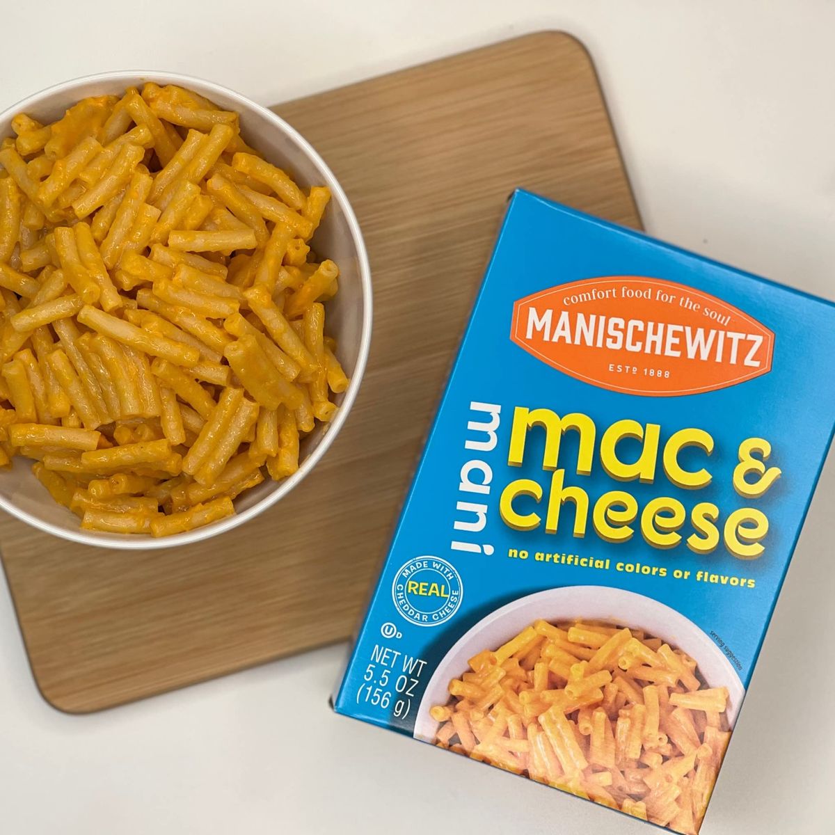 Manischewitz Kosher Mac  Cheese 55oz 4 Pack Made with Real Cheddar Cheese No Artificial Colors of Flavors Certified Kosher