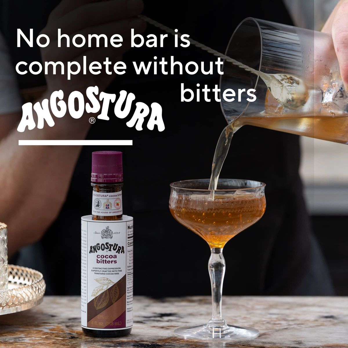 Angostura Aromatic Cocktail Bitters  4FL OZ Bottle