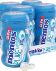 Mentos Pure Fresh SugarFree Chewing Gum with Xylitol Fresh Mint 50 Piece Bottle Bulk Pack of 4