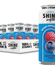 ShineWater Vitamin D Hydration Electrolyte Drink Acai Mixed Berry 12 Pack Sugar Free Naturally Flavored Water Magnesium Zinc Vitamin B12 Folic Acid Plant Based Antioxidants Low Calorie