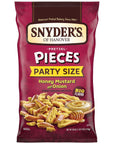 Snyders of Hanover Pretzel Pieces Honey Mustard and Onion Party Size 18 Oz