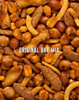 BEER NUTS Original Bar Mix  Pretzels Cheese Stix Sesame Stix Insane Grain  32oz Resealable Bag Pack of 2