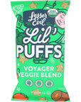 LesserEvil Organic Veggie Blend Lil Puffs 25 OZ