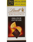 Lindt Excellence Dark Orange Sl.Almonds 100 G Twin Pack