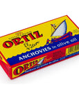 Ortiz Anchovies in Olive Oil 167oz475gr  Premium Spanish Anchovy Filets in Olive Oil  5 Pack 167oz475gr Glass Each