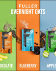 FULLER Overnight Oats  12 Serves in 6 Large Packs of a Premium High Protein Breakfast for Endurance Athlete Triathlete Runner Hiking Ultra Endurance Sports Nutrition  Oats Over Night Shake