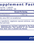 Pure Encapsulations Taurine 1,000 mg | Amino Acid Supplement for Liver, Eye Health, Antioxidants, Heart, Brain, and Muscles* | 120 Capsules