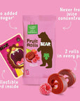 Bear Yoyo Fruit Roll Raspberry Multipack 35 oz