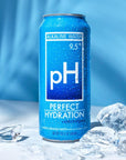 Perfect Hydration 95 ph Alkaline Water 169 oz Recyclable Aluminum Cans  9x Purified  Electrolyte Minerals for Taste  Pack of 12