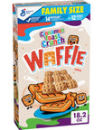 Cinnamon Toast Crunch Waffle Breakfast Cereal Crispy Cinnamon Cereal Family Size 182 oz