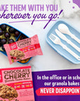 Cooper Street Granola Bakes  Health Chewy Breakfast Granola Bars with Chia Flax Buckwheat and Oats in Delicious Chocolate Cherry Flavor  Individually Wrapped Healthy Breakfast Bars  12 oz  1 Pack