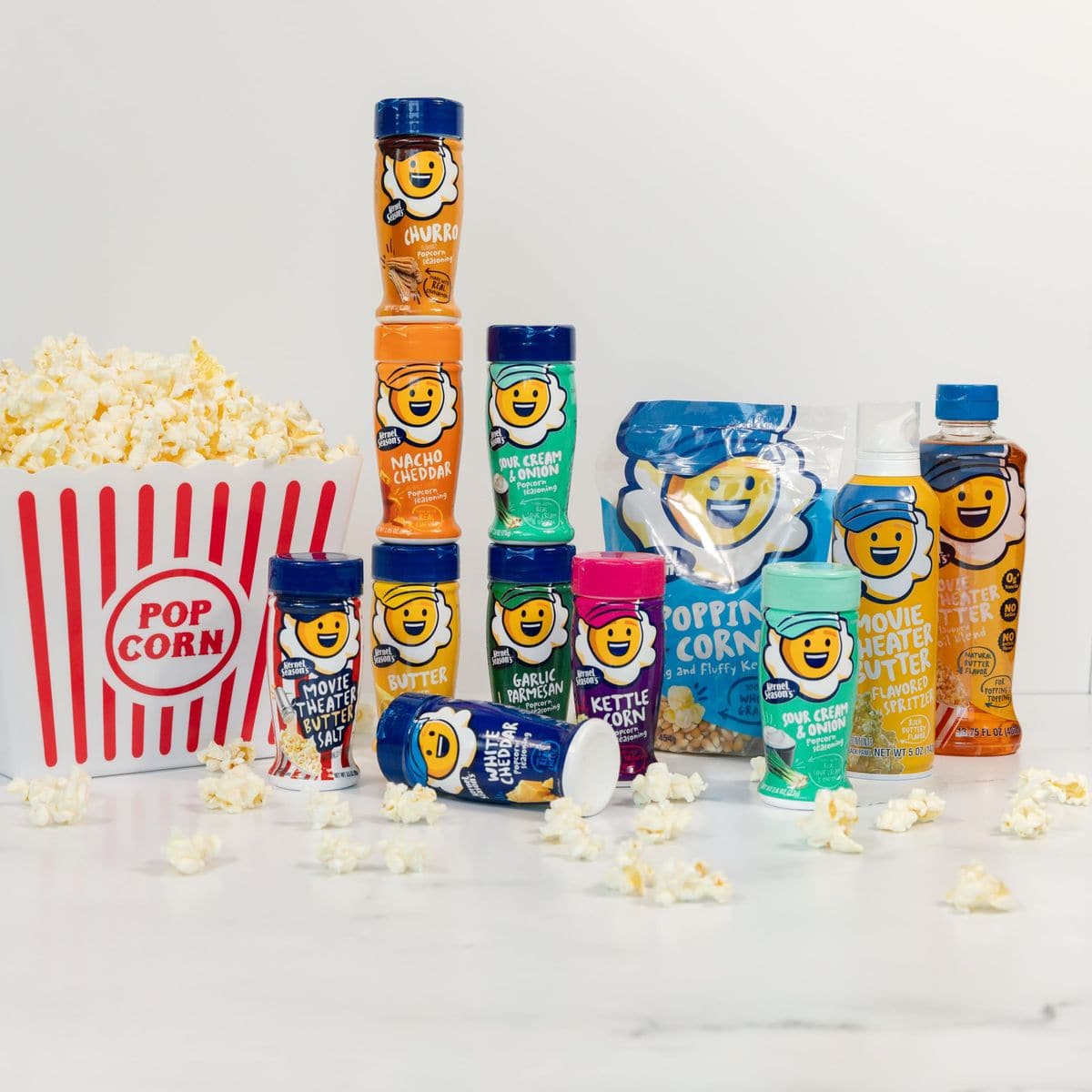 Kernel Seasons Movie Night Supplies Popcorn and Seasoning Party Pack 4 Flavor Variety Pack