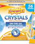 Emergen-C Crystals - On-The-Go Immune Support Supplement - 56 Stick Packs