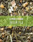 ELEVATE TEA Lemon Loose Leaf Hot  Iced Green Tea Medium Caffeine No Artificials 30 Cups 3 Oz