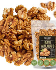 California Raw Walnuts-Halves & Pieces 32 oz (2 lb)-100% Natural, No-PPO, No Preservatives, Non-GMO, Kosher, Vegan, KETO, No Salt, Shelled Walnuts for Baking Salads Snacks