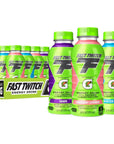 Fast Twitch Energy Drink from the Makers of Gatorade Glacier Freeze Strawberry Lemonade Grape Variety Pack 12 Fl Oz Pack of 12