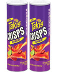 Takis Crisps, Fuego Potato Crisps, 5.5oz Cans, Pack of 2