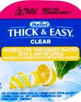 Hormel Thick  Easy Hydrolyte Thickened Water Hint of Lemon Clear Single Serve Level 2 Nectar Consistency 4 oz Cup Pack of 24 with 4 By The Cup Coasters